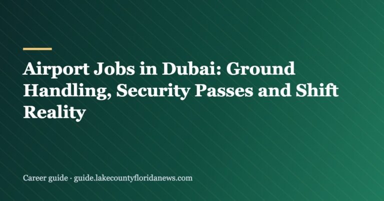Airport Jobs in Dubai: Ground Handling, Security Passes and Shift Reality