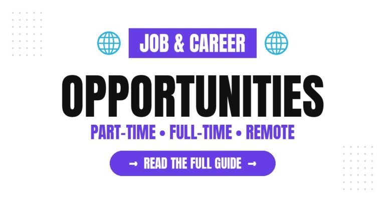 Explore Job and Career Opportunities: Part-Time, Full-Time, Remote and More
